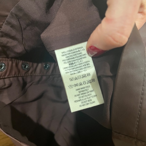 NWOT Free People Faux Leather Button Up Mini Skirt - Picture 6 of 7